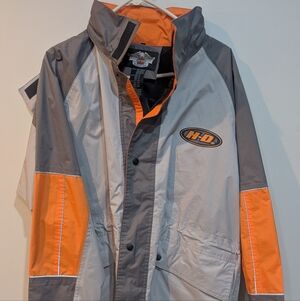 Men's Gray and Orange Jacket